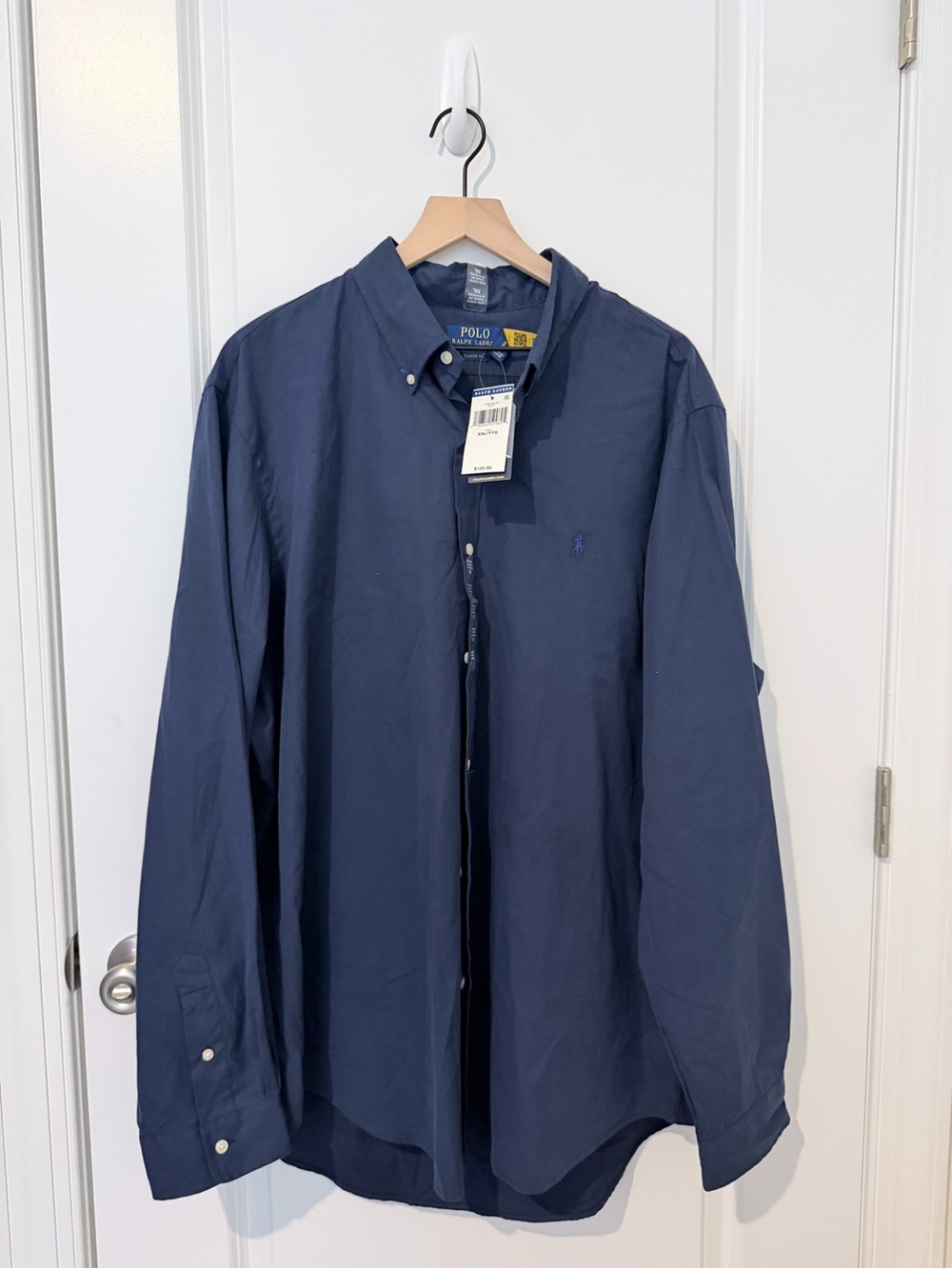 Polo by Ralph Lauren Navy Button-Down Dress Shirt